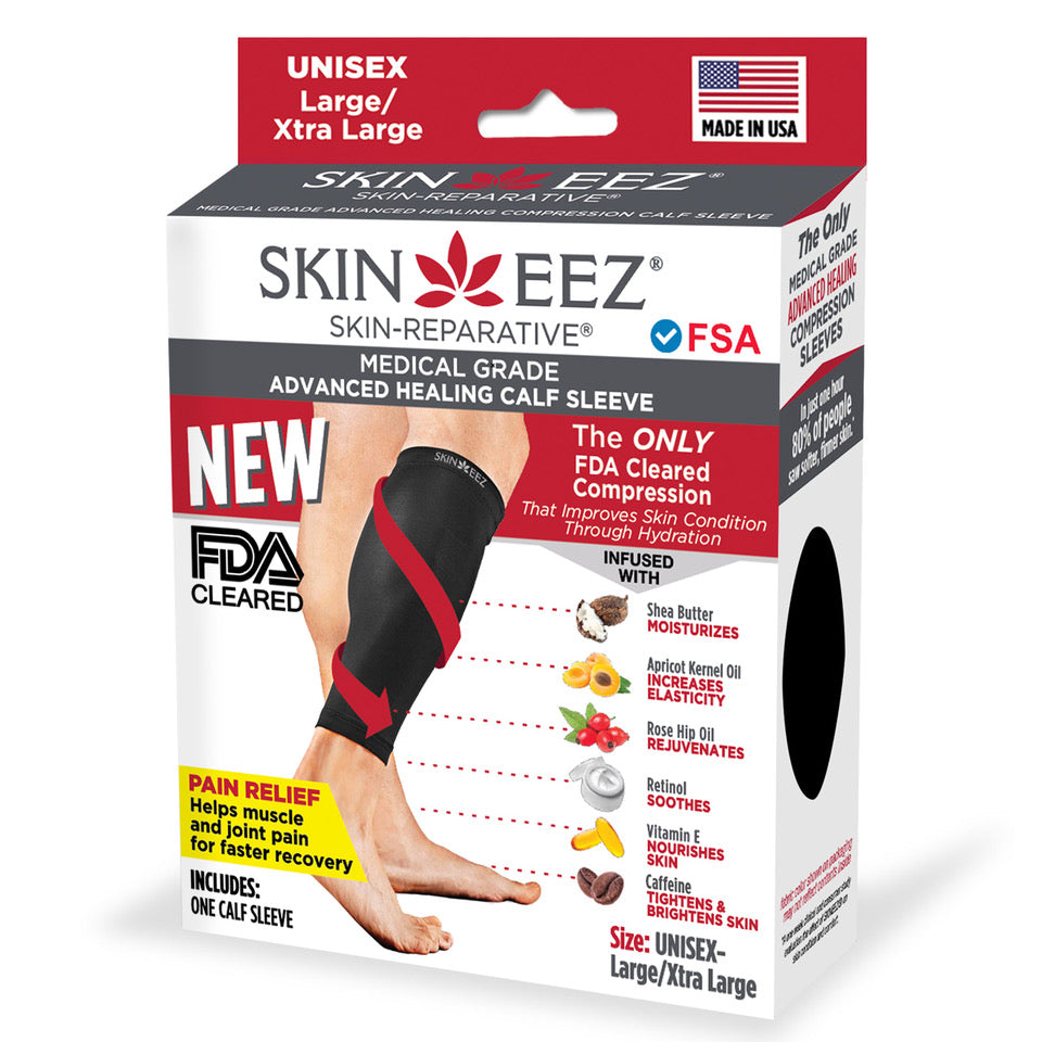 Skineez Medical Grade Moderate Compression Black Calf Sleeve – Skineez®