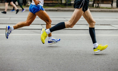 Compression socks during sports activity