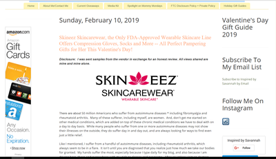 Skineez Skincarewear, the Only FDA-Cleared Wearable Skincare Line Offers Compression Gloves, Socks and More -- All Perfect Pampering Gifts for Her This Valentine's Day!