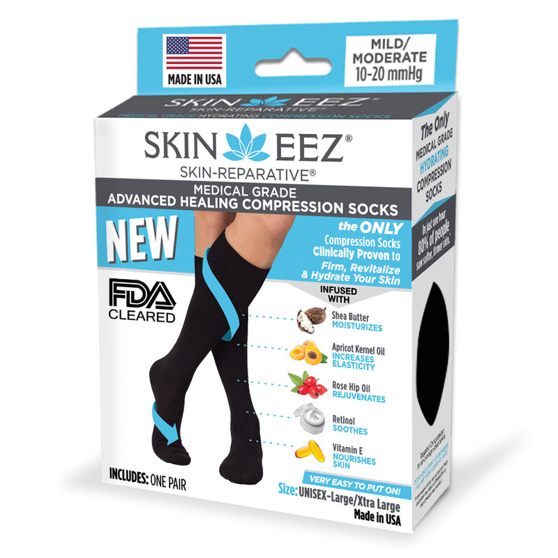 Moisturizing Compression Sock (10-15 mmHg) (MILD Compression) – Skineez®