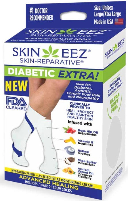 Made in USA Best Diabetic Socks Seamless Moisturizing