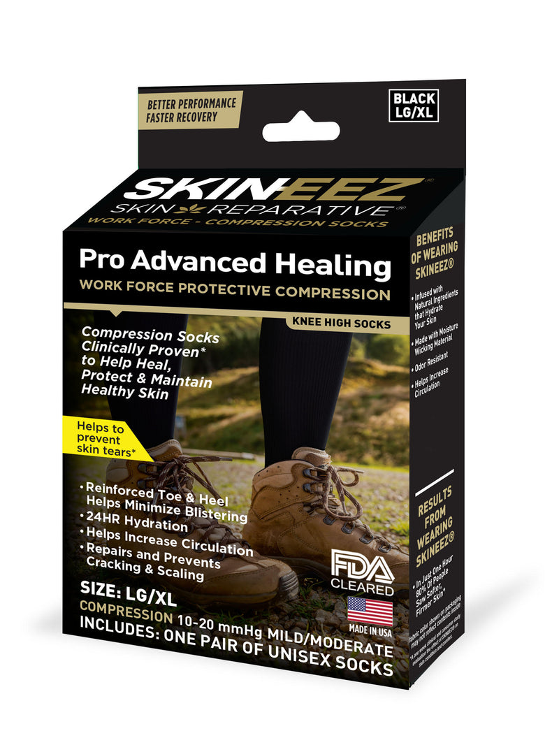 Made in USA Best Workforce Pro Protective Compression Knee High Moisturizing