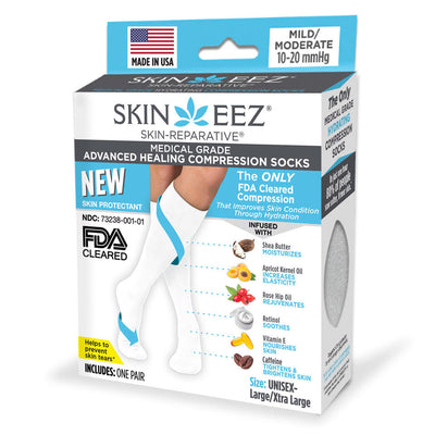 Moisturizing Compression Sock (10-15 mmHg) (MILD Compression) – Skineez®